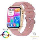 Clcey 2023 New Sports SmartWatch Men&#39;s And Womens AMOLED Screen Bluetooth Call Always Display Time HeartRate Weather SmartWatch