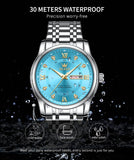 Top Brand Exclusive Design Men&#39;s Quartz Watch Stainless Steel Waterproof Luminous Date Calendar Watch for Man 2023 Trend