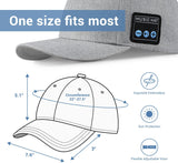 Hat with Bluetooth Speaker Adjustable Wireless Smart Speakerphone Cap for Outdoor Sport Baseball Cap with Mic Audio Music Player