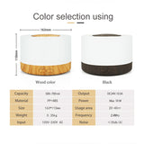 Smart WiFi 500ml Aromatherapy Essential Oil Diffuser Air Humidifier, Connect with Tuya, Alexa and Google Home with 7 LED Colors