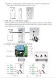 HD1080P 7 Inch Wireless Doorbell Video Intercom 140° Wide Angle Camera Door 2.4Ghz Wiring Free Apartment Home Security System