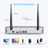 Smonet 8PCS 3MP HD Wireless Security Camera System Wifi CCTV Surveillance IP Cameras Outdoor Indoor Audio Waterproof For Home
