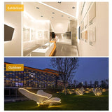 220V LED Strip Lights 5050 Waterproof High Brightness Flexible Lamp Tape Kitchen Outdoor Garden Room Decor LED Strip With Switch