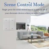 Tuya Smart ZigBee 4 Gang Wireless Scene Switch 12 Scene Push Button Controller Smart Home Battery Powered for Smart Life Device