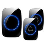 eMastiff 433mhz Wireless Doorbell Waterproof Smart Home Door Bell Chime Kit LED Flash Security Alarm Welcome House Melodies