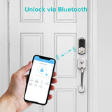 Hornbill Electronic WiFi Smart Door Lock With Gateway Remote Unlock Bluetooth Password Keyless Entry Locks For TTlock Home Safe