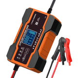 EAFC 12V 12A Car Battery Charger 240W Fully Automatic Pulse Repair Charging Suitable for Car Motorcycle AGM GEL WET Lead Acid