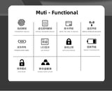 Fingerprint Door Lock For Glass Wooden Metal Door No Limited Smart Home WeChat APP Control Sliding Door Smart Keypad Gate Opener