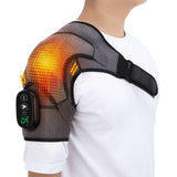 Electric Shoulder Massager Heating Vibration Massage Support Belt Knee Arthritis Pain Relief Thermal Physiotherapy Brace