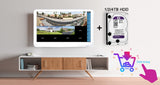 4K Onvif PoE NVR With 11.6&quot;inch Display 4CH 8CH Video Recorder for Home Security CCTV System H.265 Face/Vehicle Detect NVR XMEye