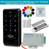 YiToo Fully Waterproof Door Access Control System Kit, 3000 Users Smart Keyboard with Electric Locks and Professional Power Unit