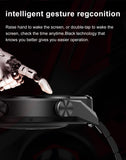 New smartwatch Men&#39;s AMOLED 390*390 HD screen forever displays time fitness bracelet waterproof stainless steel Bluetooth calls
