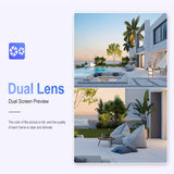 4K 8MP Solar Camera Dual Lens 10X/4X Zoom 4G /WIFI Ai Security Outdoor Camera Humanoid Tracking Color Night Vision PTZ Cam