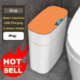 Hot Selling Kitchen Storage Box Trash Can Induction Small Car Box Automatic Smart Dustbin Smart Trash Bin