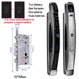 Wifi Tuya APP Face Recognition Smart Door Lock With Camera Video Call Voice Intercom Digital Door Lock Automatic Door Lock