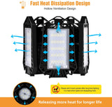 3-10 Panel Deformable LED Garage Light,industrial Lighting Led Ceiling Garage Lamp 8000LM E26/E27 6500K USA Warehouse Shop Light