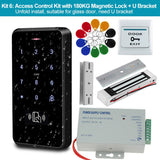YiToo Fully Waterproof Door Access Control System Kit, 3000 Users Smart Keyboard with Electric Locks and Professional Power Unit