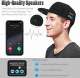 Hat with Bluetooth Speaker Adjustable Wireless Smart Speakerphone Cap for Outdoor Sport Baseball Cap with Mic Audio Music Player