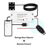Tuya Wifi Smart Garage Door Opener Controller Switch Siren Horn Alarm RF433 Remote APP Control Works with Alexa Google Home Siri