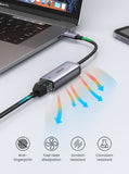 USB C Ethernet Adapter 1000/100Mbps USB Lan RJ45 Thunderbolt 3 for Laptop Macbook Samsung iPad USB Ethernet Network Card