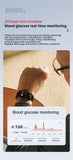 2023 New Blood Glucose Clock Sapphire Glass AMOLED Smart Watch Men ECG Blood Pressure Monitoring Laser Therapy Health Smartwatch
