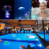 USB Rechargeable Submersible Swimming Pool Light RGB Led Night Light with Suction Cup RF Control Outdoor Garden Underwater Lamp