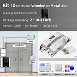 Access Control System Safe Electronic Gate Opener Home Garage Digital Set Eletric Magnetic RFID Smart Door Lock Kit