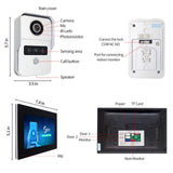 1080P Intercom in Private House Tuya Remote Unlock Intercoms for Home Video Entry Phone Door System Security Protection Doorbell