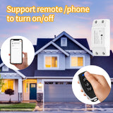 Tuya Wifi Smart Garage Door Opener Controller Switch Siren Horn Alarm RF433 Remote APP Control Works with Alexa Google Home Siri