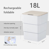 Hot Selling Kitchen Storage Box Trash Can Induction Small Car Box Automatic Smart Dustbin Smart Trash Bin