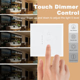 Wifi Smart Dimmer Light Switch LED Brightness Adjustment Control Wall Touch Switch Tuya Smart Life Voice for Alexa Google Siri