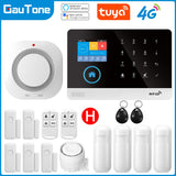 Gautone 4G Wifi Alarm System Tuya Smart 433MHz Wireless Security Home Alarm Smart Life app Control PG103