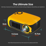 A2000 MINI Projector Home Cinema Theater Portable 3D LED Video Projectors Game Laser Beamer 4K 1080P Via HD Port Smart TV BOX
