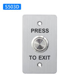Waterproof Door Push Exit Button Gate Release Switch Opener COM NC NO LED Backlight For Door Access Control System Entry Outdoor