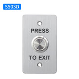Waterproof Door Push Exit Button Gate Release Switch Opener COM NC NO LED Backlight For Door Access Control System Entry Outdoor