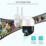 3MP Solar Outdoor WIFI Camera Smart Home Recharge battery PIR Motion Detection Security Camera Video Surveillance Monitor ICSEE