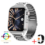 Clcey 2023 New Sports SmartWatch Men&#39;s And Womens AMOLED Screen Bluetooth Call Always Display Time HeartRate Weather SmartWatch