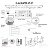 Tuya Wifi Smart Garage Door Opener Controller Switch Siren Horn Alarm RF433 Remote APP Control Works with Alexa Google Home Siri