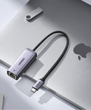 USB C Ethernet Adapter 1000/100Mbps USB Lan RJ45 Thunderbolt 3 for Laptop Macbook Samsung iPad USB Ethernet Network Card