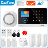 Gautone 4G Wifi Alarm System Tuya Smart 433MHz Wireless Security Home Alarm Smart Life app Control PG103