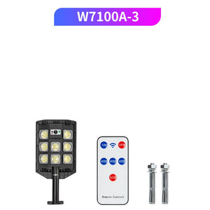 Motion Sensor Outdoor Solar Lamp Waterproof Wall LED Lamp with 3 Lighting Mode Solar Powered Lights for Garden Patio