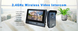 7 Inch Wireless Video Intercom in Private House Punch-Free Interphone Doorbell Video Entry Phone Intercoms for the Apartment