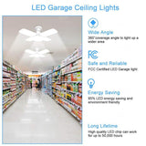 E27 LED Bulb Fan Blade Timing Lamp 220V 110V 60W Foldable Led Light Bulb Lampada For Home Ceiling Light With Remote Controller