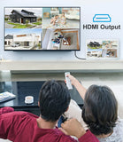4K Onvif PoE NVR With 11.6&quot;inch Display 4CH 8CH Video Recorder for Home Security CCTV System H.265 Face/Vehicle Detect NVR XMEye