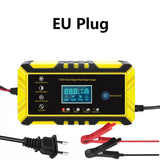 12V/24V 8A Full Automatic Battery chargers Digital LCD Display Car Battery Chargers Power Puls Repair Chargers Wet Dry Lead Acid