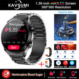 ECG+PPG Painless Non invasive Blood Glucose Smart Watch Men sangao Laser Treatment Blood Pressure Health Sports Smartwatch Men