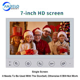 Anjielo 7Inch HD Video Intercom Camera Doorbell with Motion Detection Night Vision Security 1200tvl With DND Mode For Home