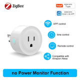 16A Smart Plug WiFi Socket US Monitoring Timing Function Works With Alexa Google Home