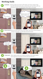 1080P Intercom in Private House Tuya Remote Unlock Intercoms for Home Video Entry Phone Door System Security Protection Doorbell
