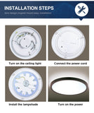 Led Ceiling Light Replacement Led Module 220v Led Panel Light Board Dimmable With Remote Control 12W 18W 24W For Ceiling Lamps
